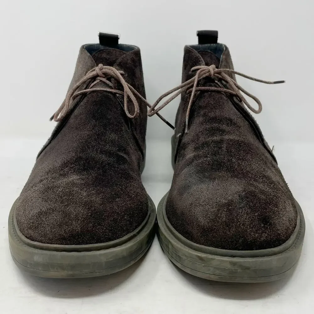 Calvin Klein Brown Suede Jae Chukka Boots Mens Size 9